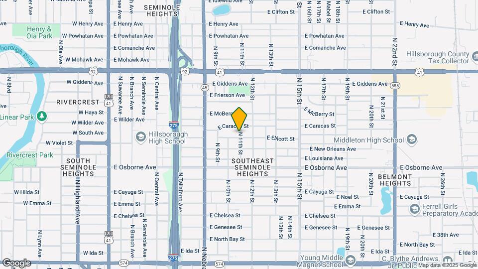 Seminole Heights Mapa y Detalles de la Ubicación