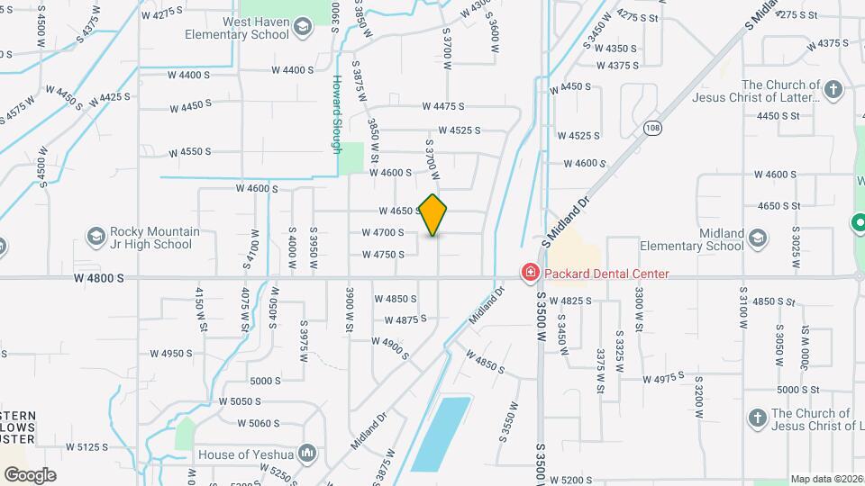 4723 S 3700 W Map and Location Details