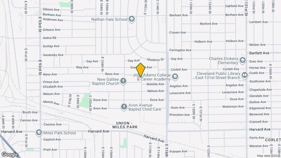 11117 Prince Ave Mapa y Detalles de la Ubicación