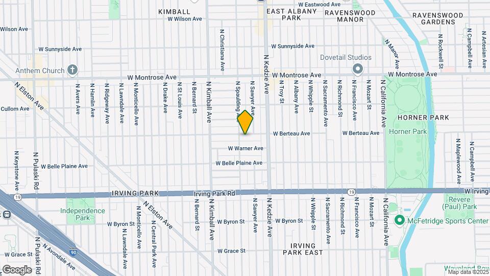3251 W Berteau Ave Map and Location Details