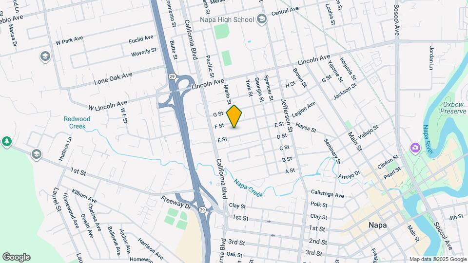 1652 E St Map and Location Details
