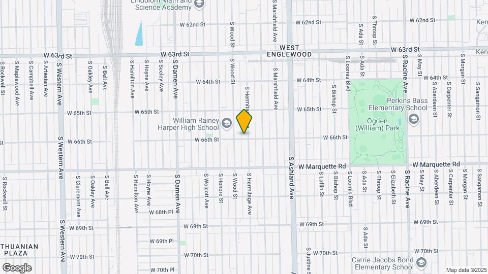 6558 S Hermitage Ave Map and Location Details