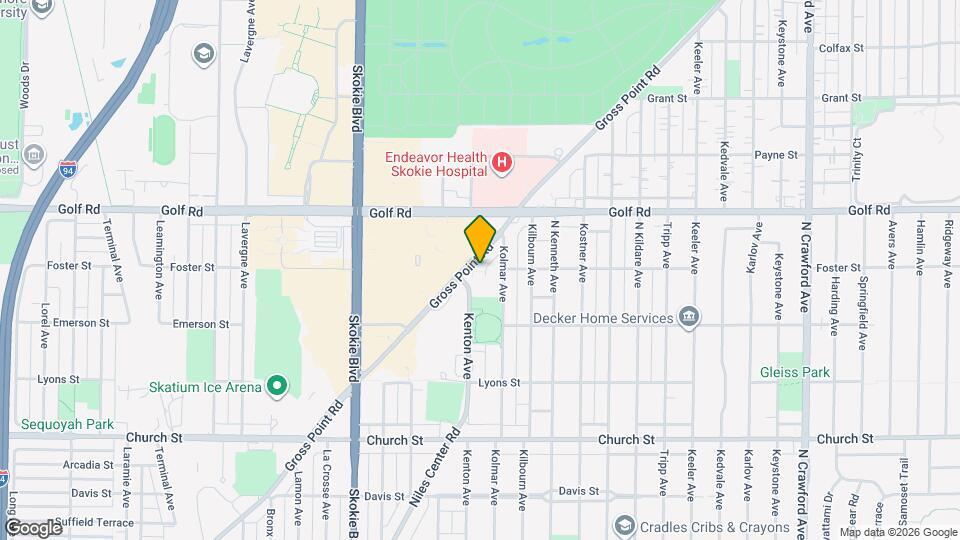 9463 Niles Center Rd Map and Location Details