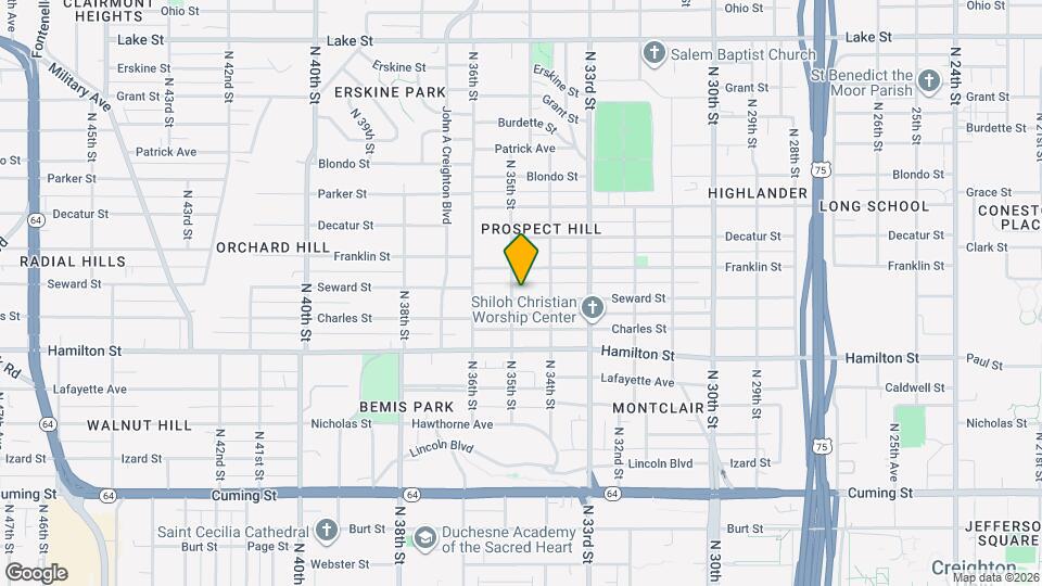 3430 Seward St Map and Location Details