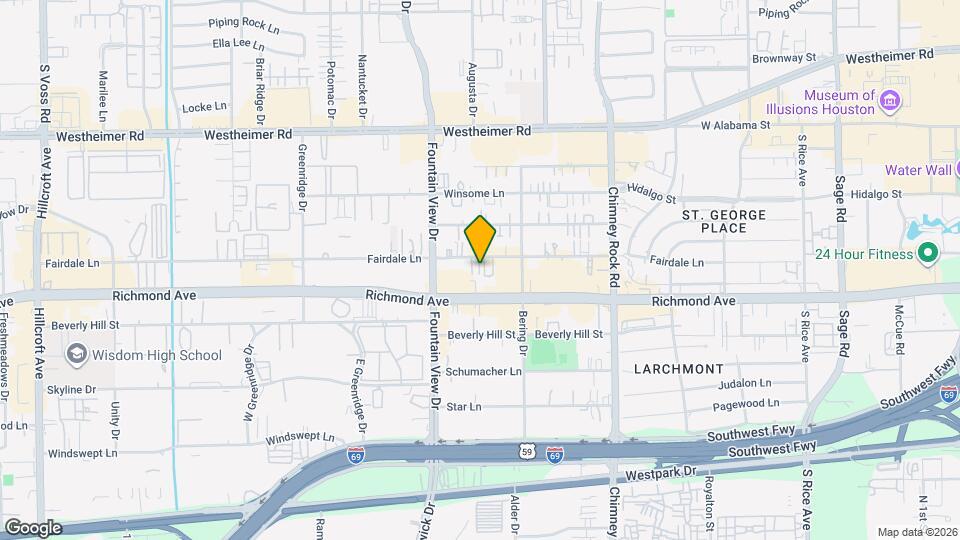 5901 Fairdale Ln Map and Location Details