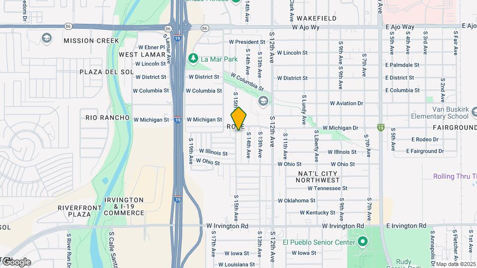 4515 S 15th Ave Mapa y Detalles de la Ubicación