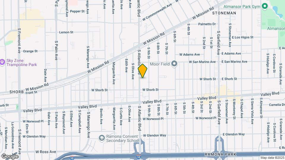 1024 S Atlantic Blvd-Unit -4 Map and Location Details