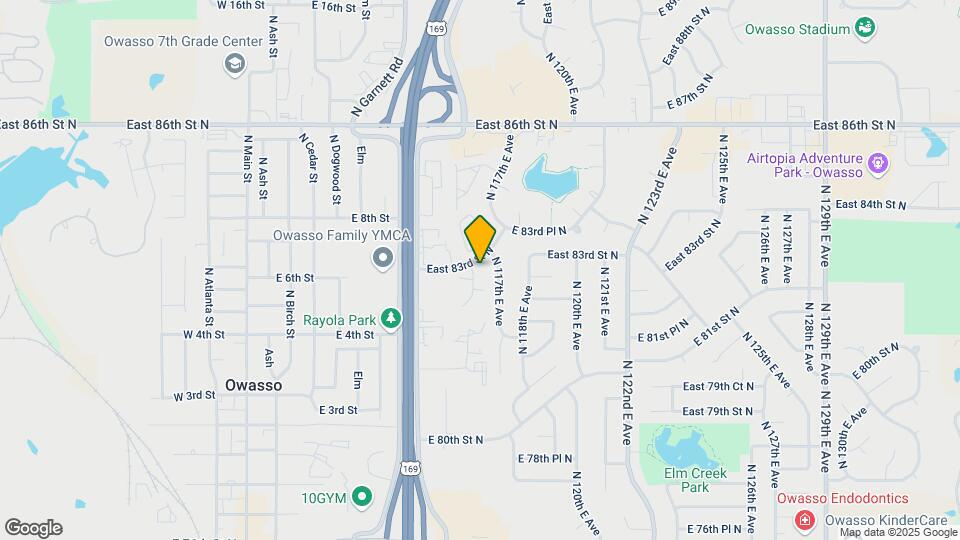 8241 N 116th E Ave Map and Location Details