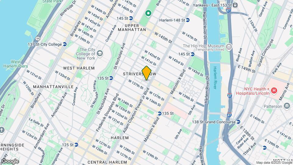 201 W 138th St Map and Location Details