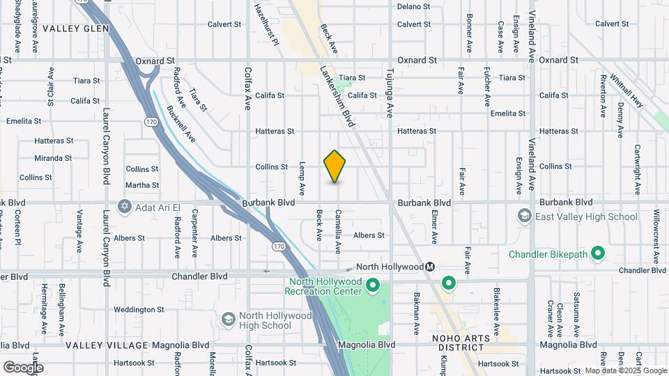 5627 Camellia Ave Map and Location Details