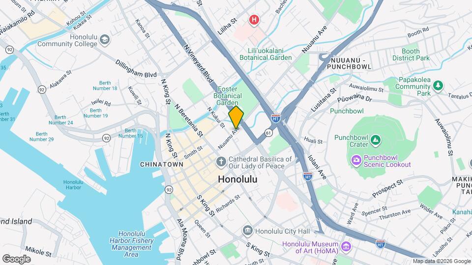 1333 Nuuanu Ave Map and Location Details