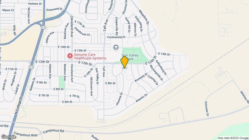 1105 Cottonwood Dr Map and Location Details