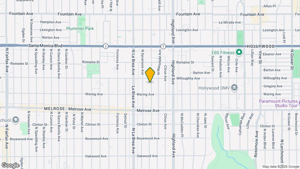 839 N Orange Dr Map and Location Details