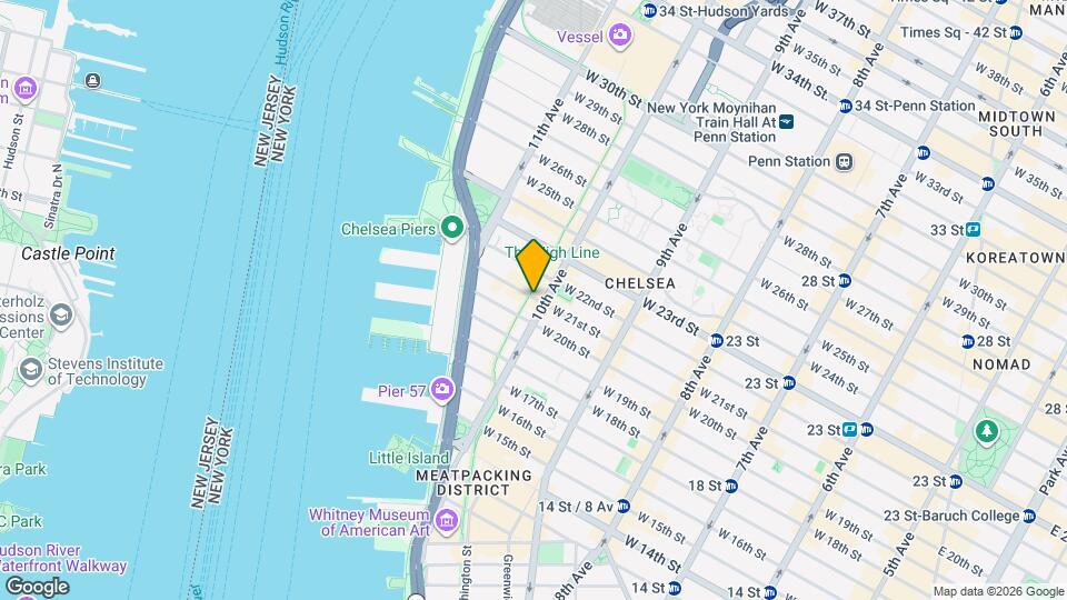 500 W 21st St Map and Location Details