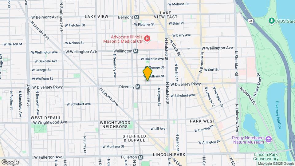 904 W Diversey Pky Mapa y Detalles de la Ubicación