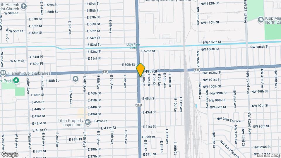 4801 E 8th Ave Map and Location Details