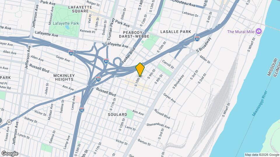 1842 S 10th St Map and Location Details