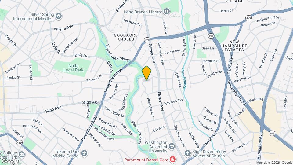 8317 Roanoke Ave Mapa y Detalles de la Ubicación