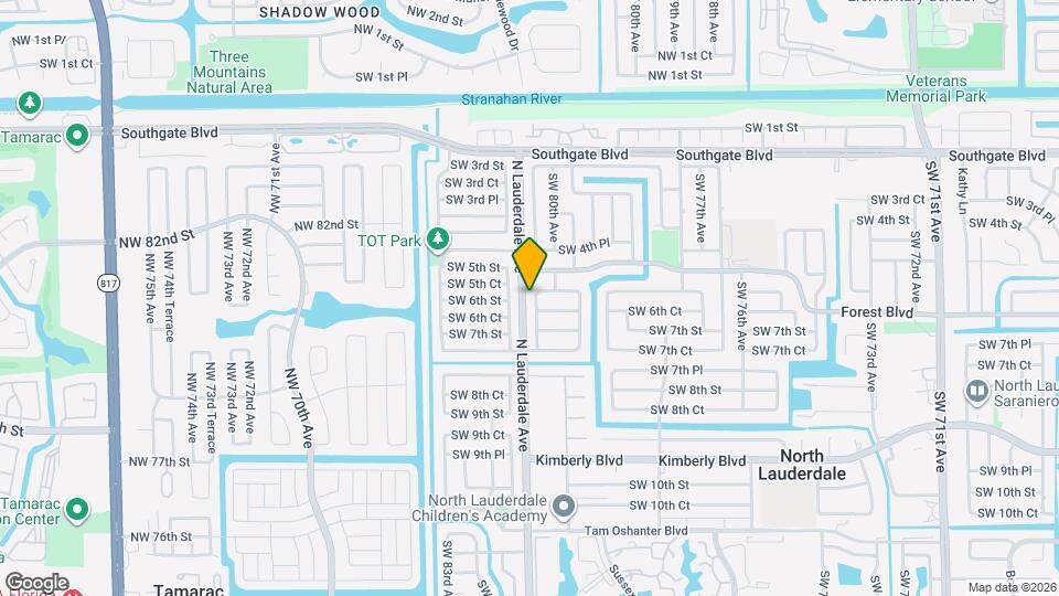 610 SW 80th Terrace Map and Location Details