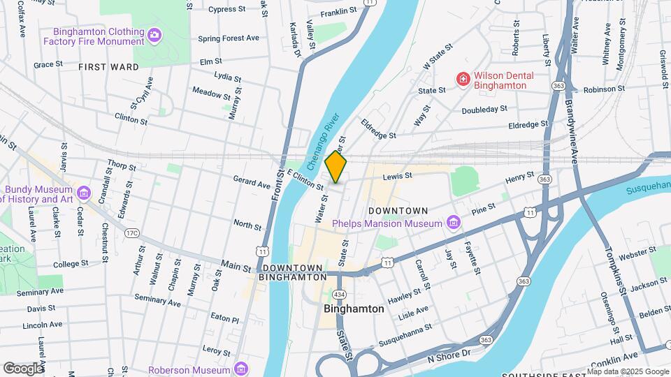 25 E Clinton St Mapa y Detalles de la Ubicación