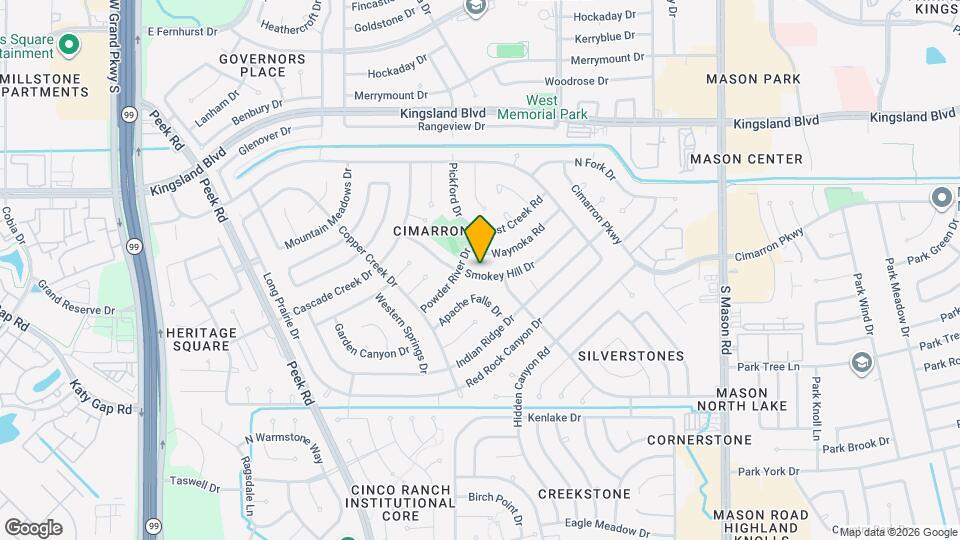 22522 Smokey Hill Dr Mapa y Detalles de la Ubicación