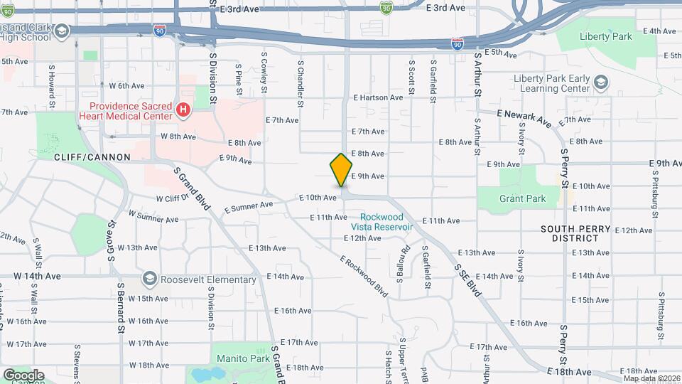 922 S Sherman St Map and Location Details
