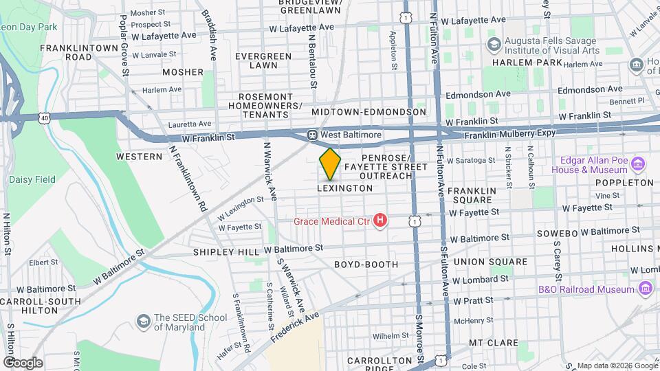 2227 Penrose Ave Mapa y Detalles de la Ubicación