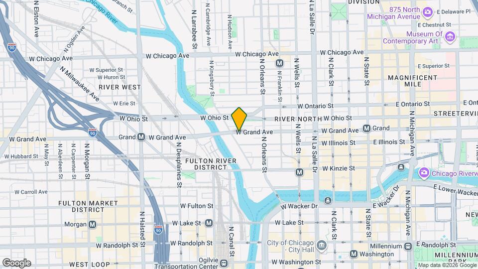 515 N Kingsbury St Map and Location Details