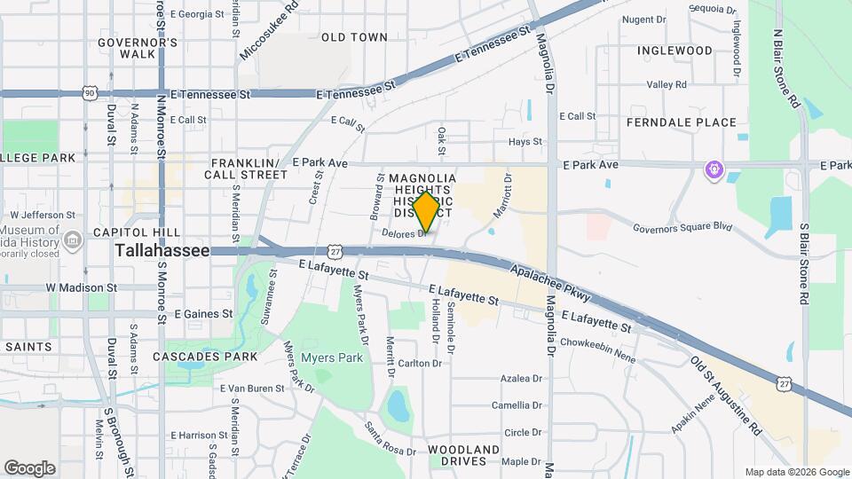 935 Delores Dr Map and Location Details