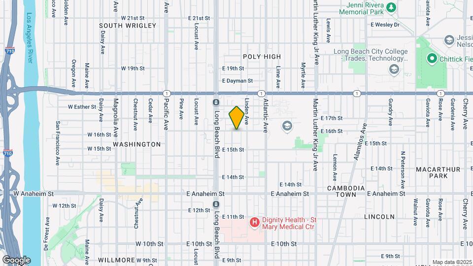 412 E 16th St Map and Location Details