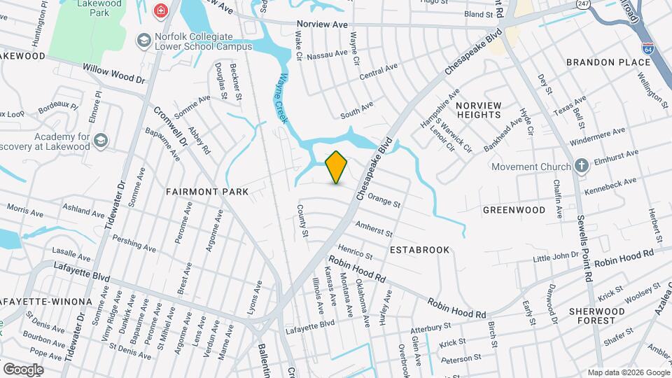 3561 Orange St Map and Location Details
