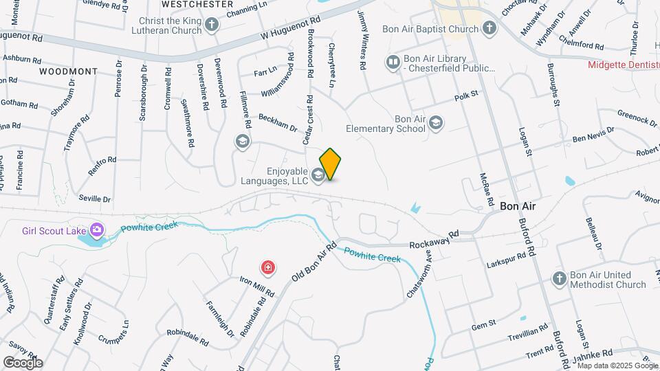 2206 Cedar Crest Rd Map and Location Details