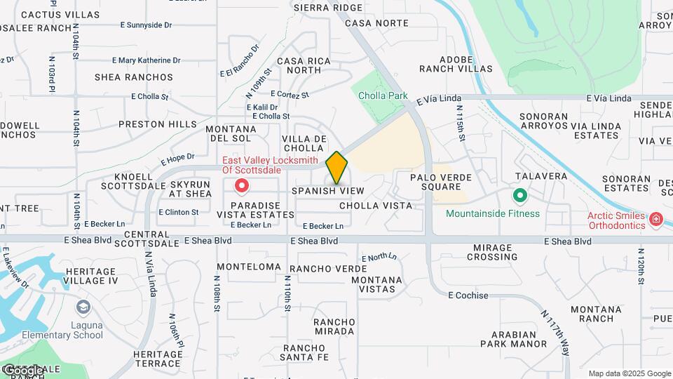 11115 E Mercer Ln Map and Location Details