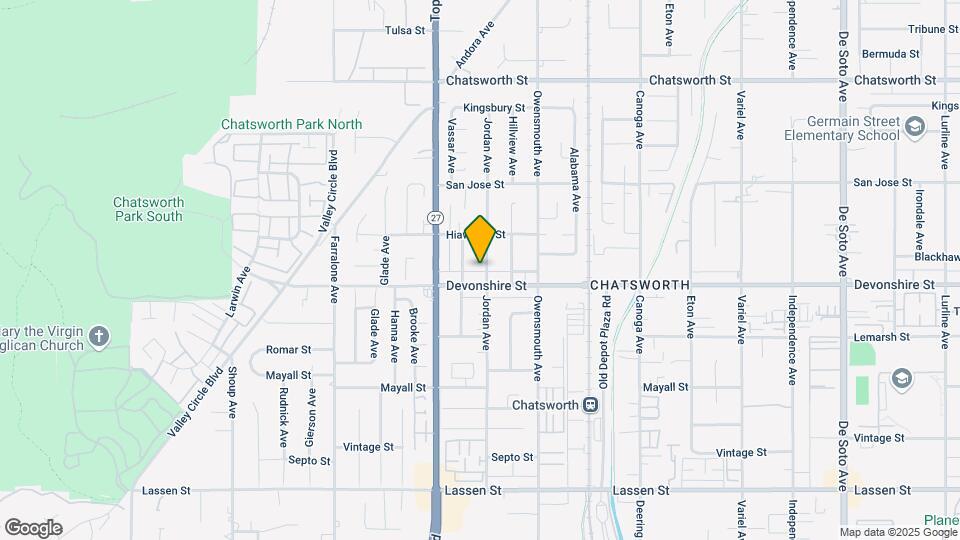 10317-10319 Jordan Ave Map and Location Details