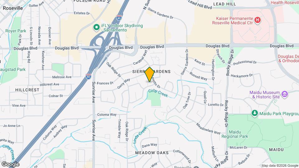 1505 Gregory Way Map and Location Details