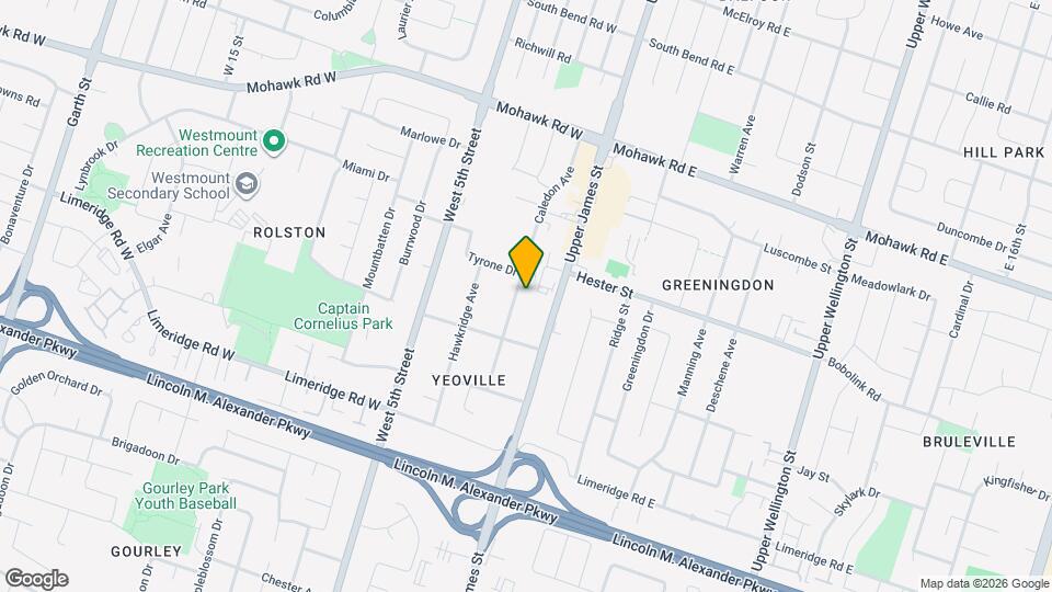 303 Caledon Ave Map and Location Details