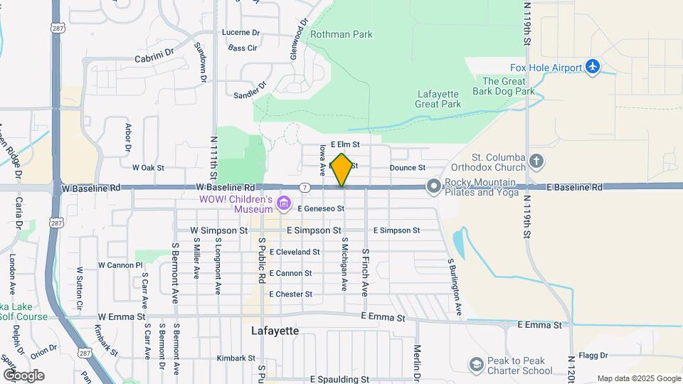 410 E Baseline Rd Map and Location Details