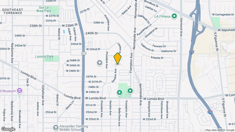 24414 1/2 Senator Ave Map and Location Details