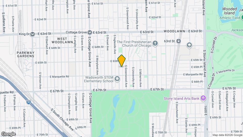 6523 S Ellis Ave Map and Location Details