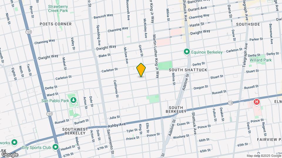 1735 Ward St Mapa y Detalles de la Ubicación