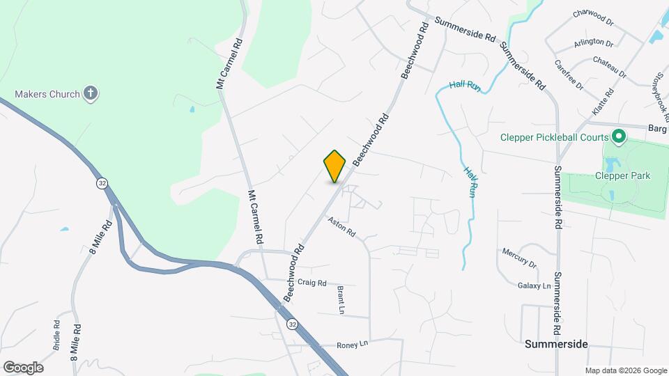 4705 Beechwood Rd Map and Location Details