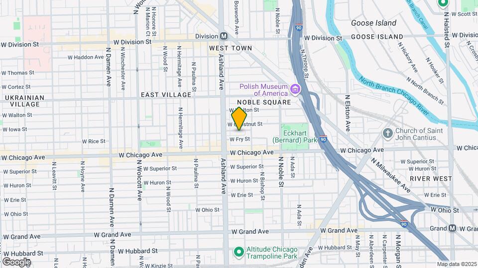 1527 W Pearson St Map and Location Details