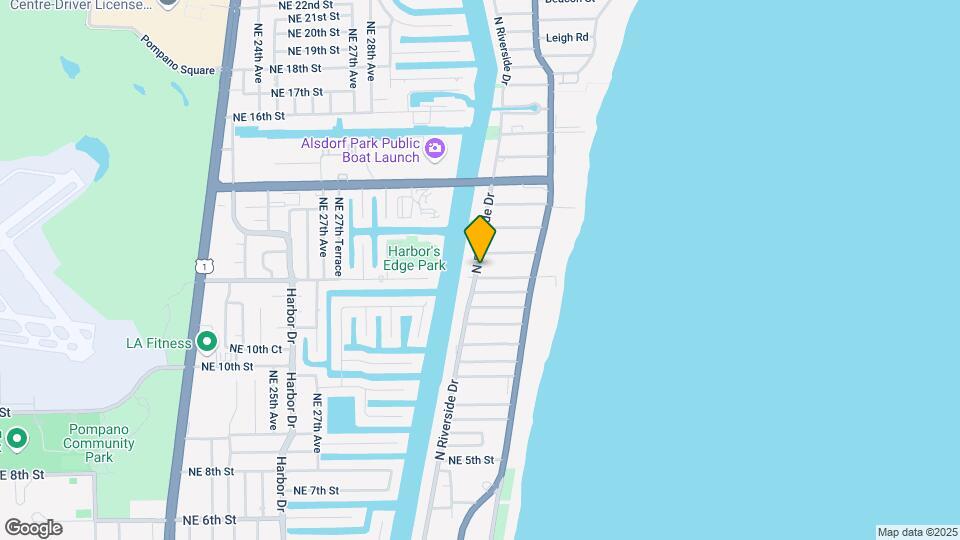 1006 N Riverside Dr Map and Location Details
