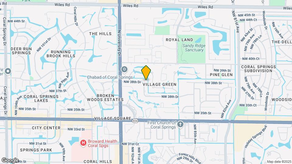 9013 NW 38th Dr Map and Location Details