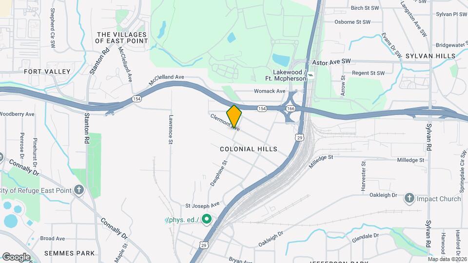 1426 Clermont Ave Map and Location Details