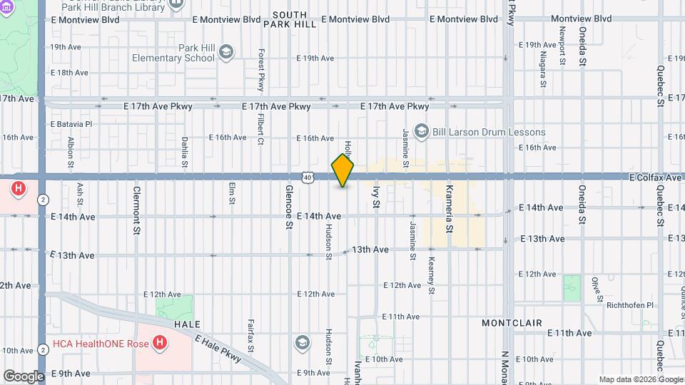 1463 Holly St Map and Location Details