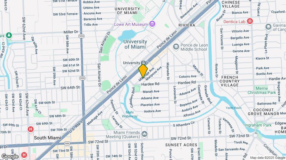 1239 Mariposa Ave Map and Location Details
