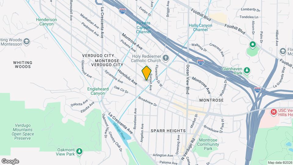 2510 Hermosa Ave Map and Location Details