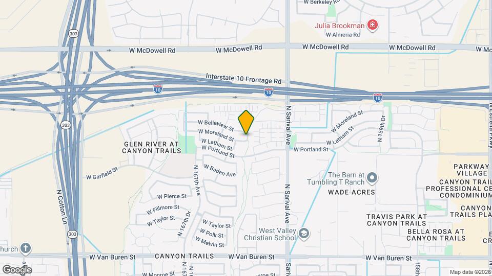 16504 W Moreland St Map and Location Details