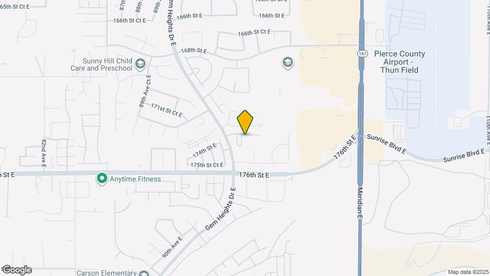 9414 173rd St Ct E Mapa y Detalles de la Ubicación